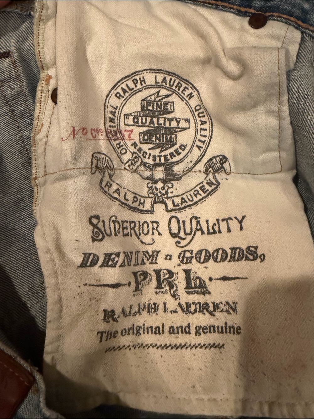 Polo Ralph Lauren 867 Jeans 32x32 Classic Straight Leg Distressed Light Wash - Picture 8 of 9